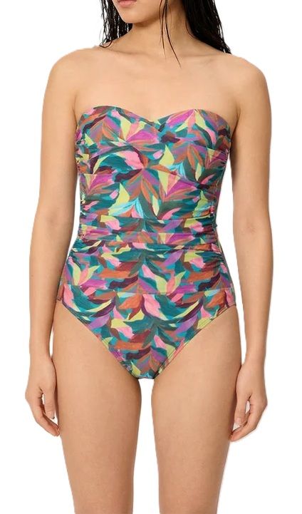 Ysabel Mora Leaves strapless badpak