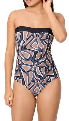 Ysabel Mora Stone strapless badpak