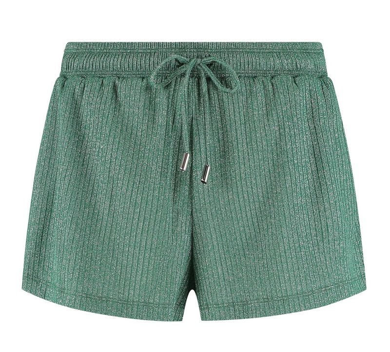 Beachlife Green Glitter shortje