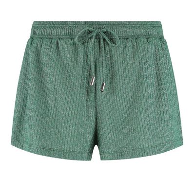 Beachlife Green Glitter shortje
