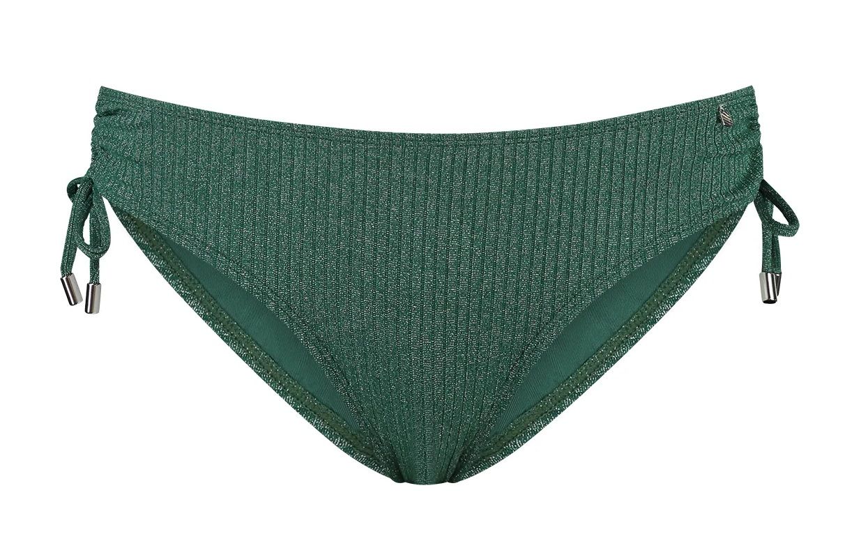Beachlife Green Glitter mid waist bikinislip