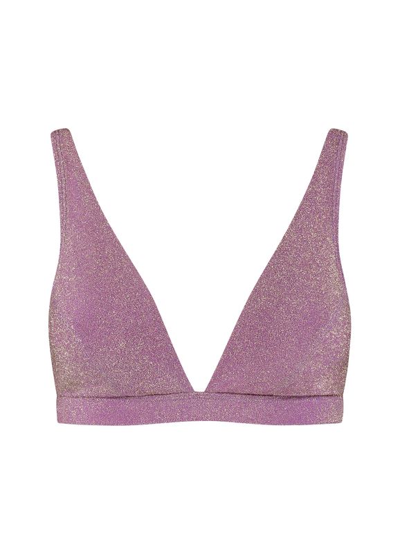 Beachlife Limited padded bikinitop mauve glitter