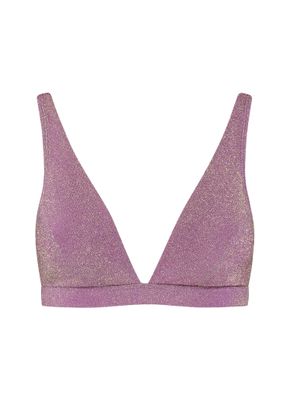 Beachlife Limited padded bikinitop mauve glitter