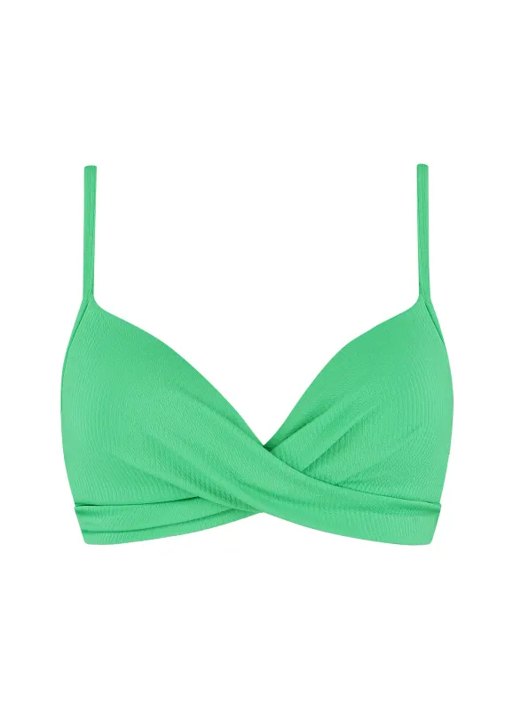 Beachlife Spring Green Twist padded bikinitop Spring Green