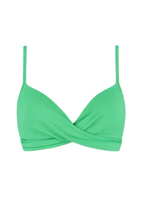 Beachlife Spring Green Twist padded bikinitop Spring Green