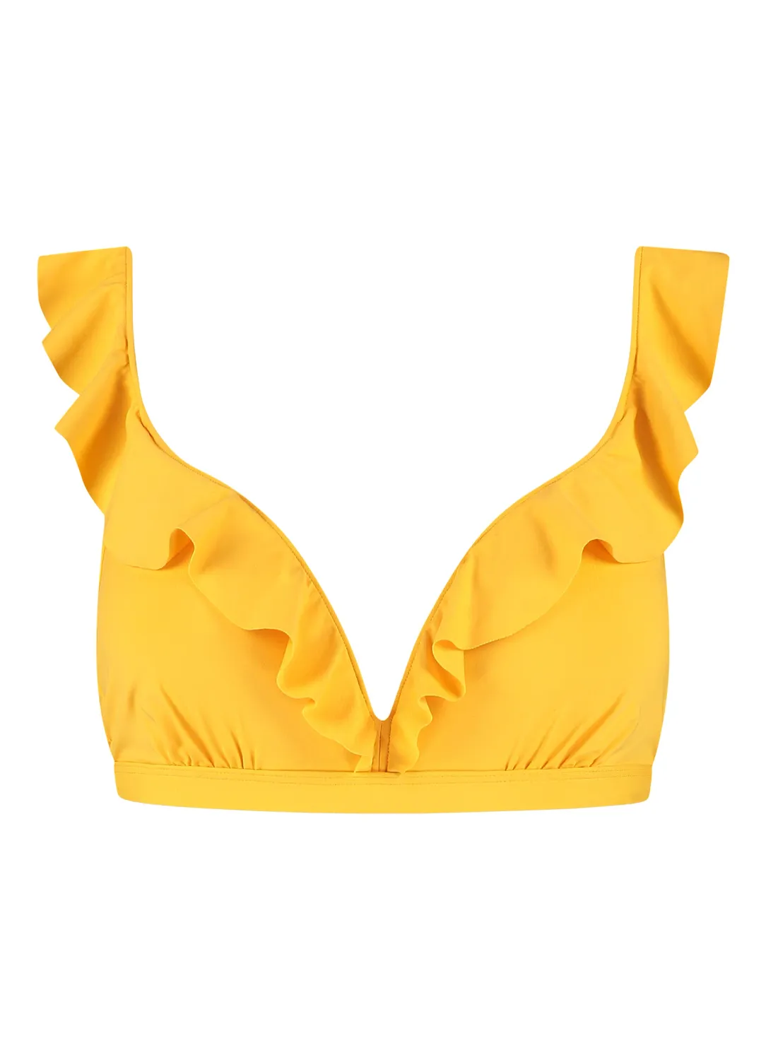 Beachlife Mango Ruffle padded bikinitop