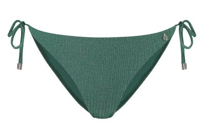 Beachlife Green Glitter mid waist bikinislip