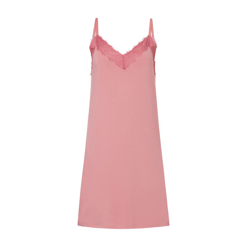 Ten Cate spaghetti nachthemd lace rose pink