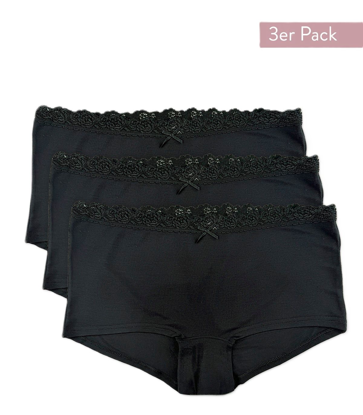 Nina von C Cosy short 3-pack zwart