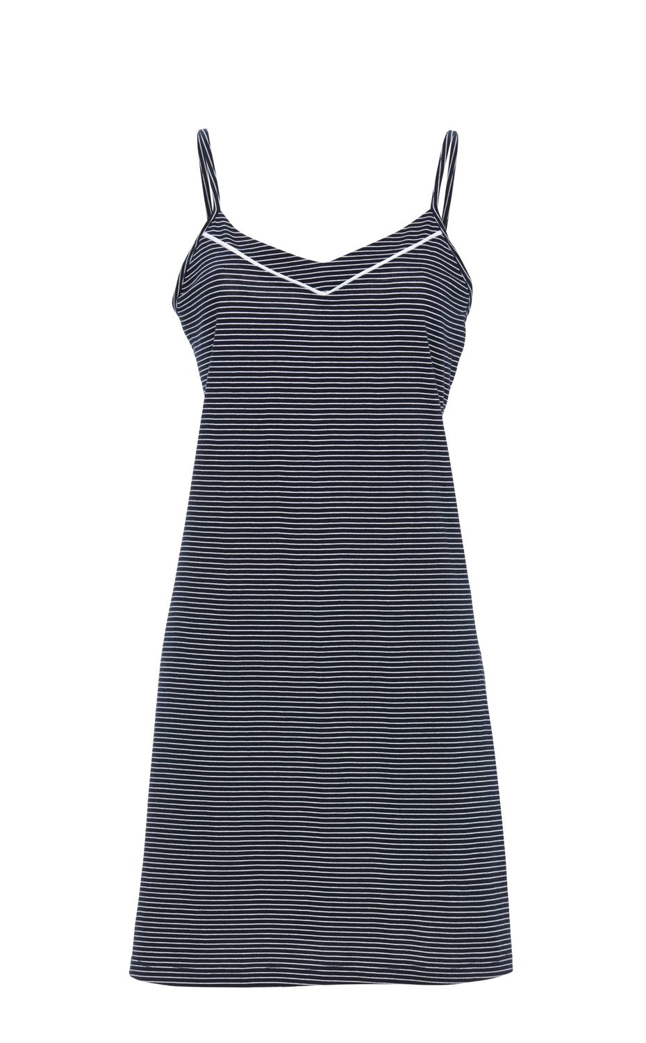 Ringella Stripe spaghetti nachthemd navy