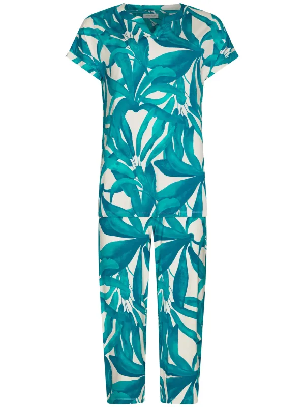 Pastunette Emerald Oasis pyjama turquoise