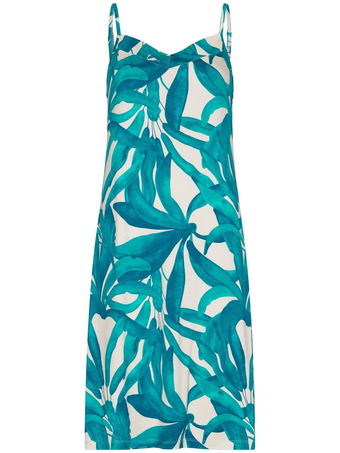 Pastunette Emerald Oasis spaghetti nachthemd turquoise