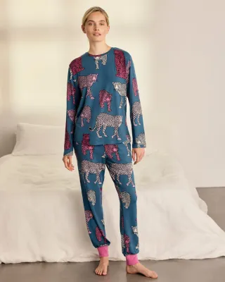 Chelsea Peers Jewel Leopard pyjama
