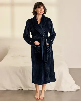 Chelsea Peers Fleece badjas navy