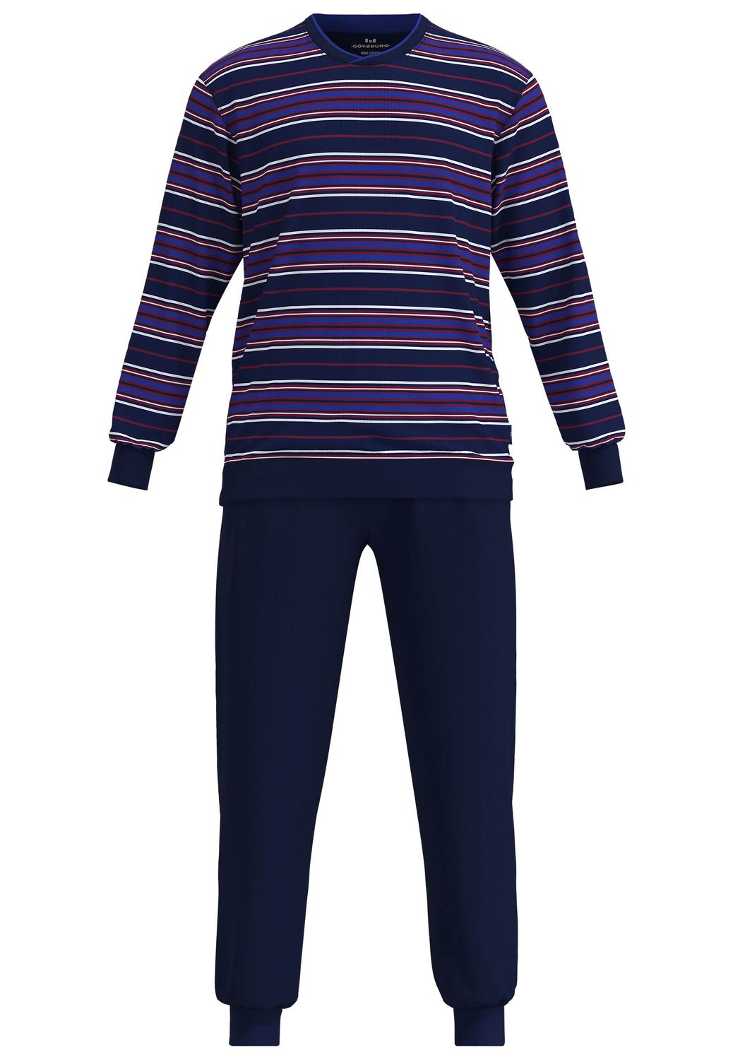 Gotzburg Interlock heren pyjama streep