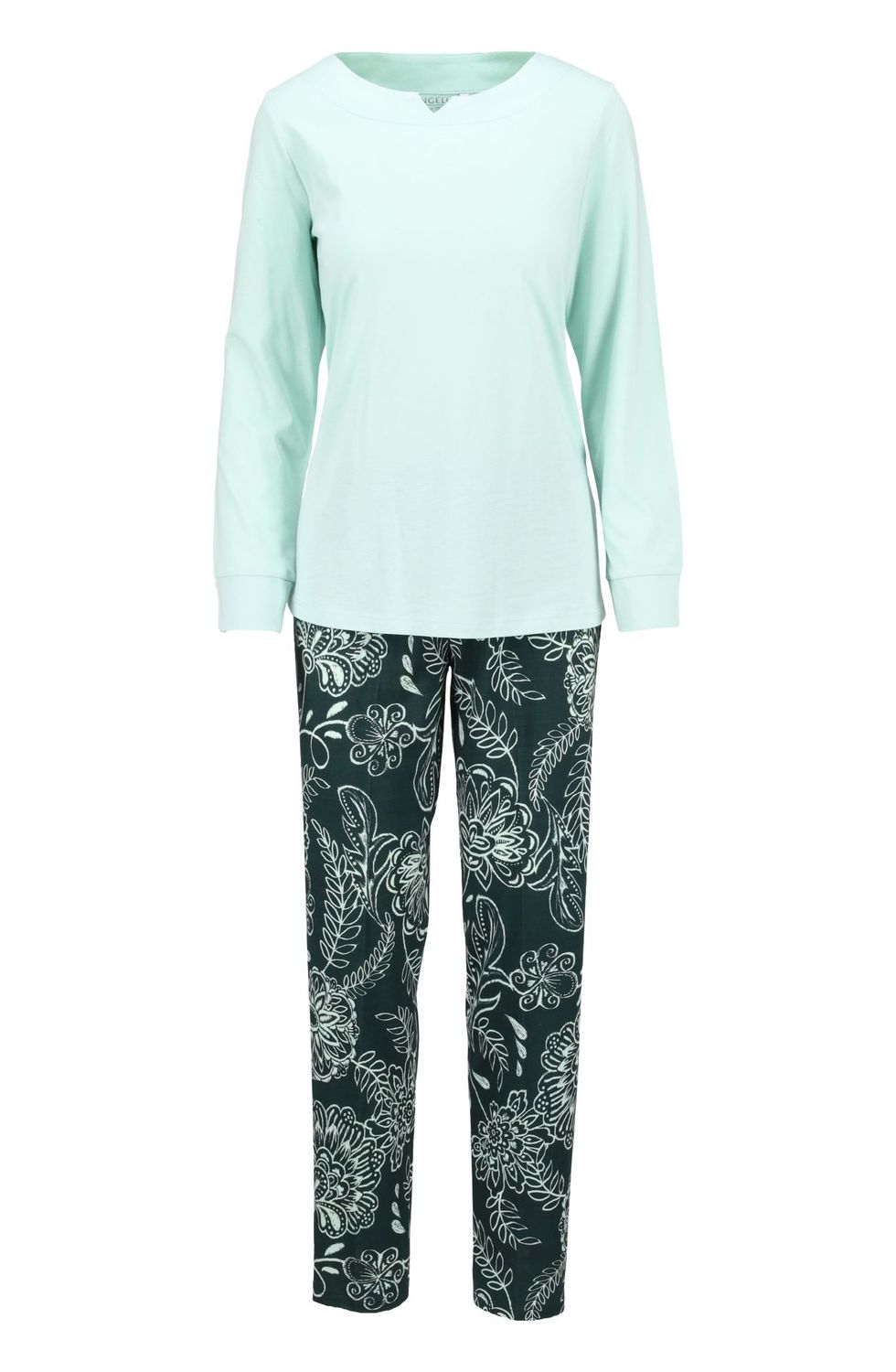 Ringella Floral dames pyjama groen