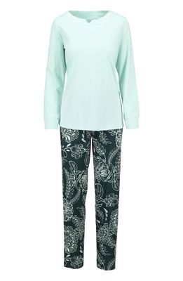 Ringella Floral dames pyjama groen
