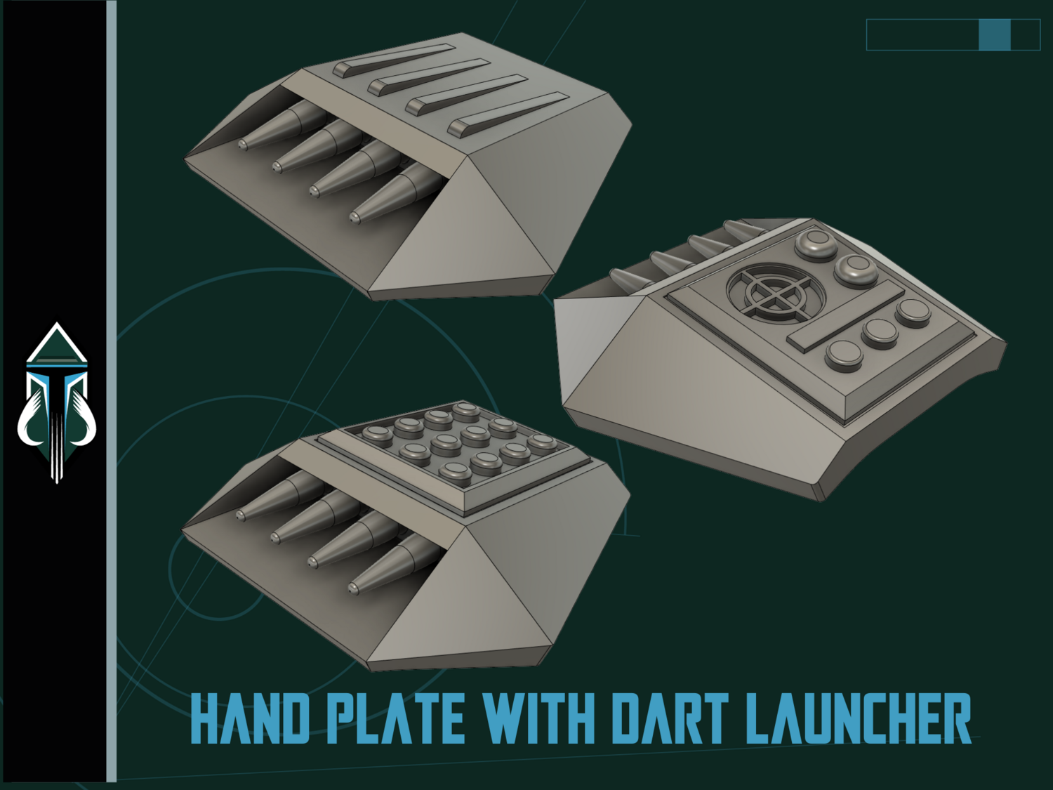 Mandalorian Hand Plate w/ Dart Launcher