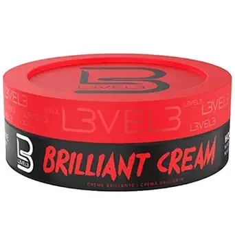 L3 Level 3 Brilliant Cream - Improves Hair Texture and Shine - Delivers a Natural Hair Style Look Hydrates your Hair