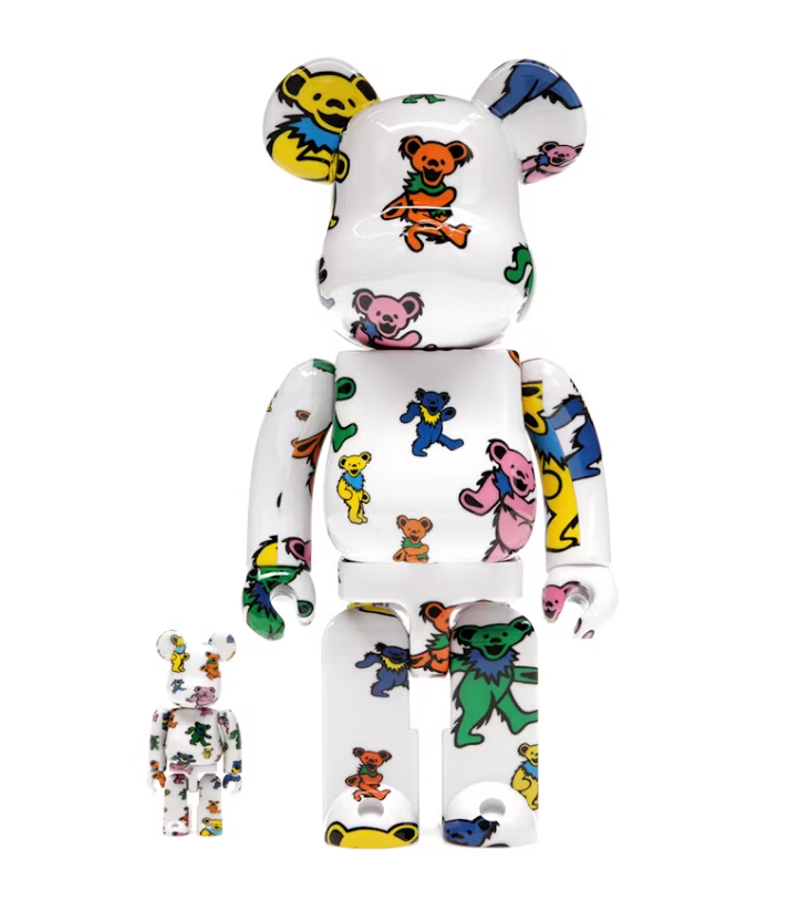 Bearbrick x Grateful Dead (Dancing Bear) 100% &amp; 400% Set