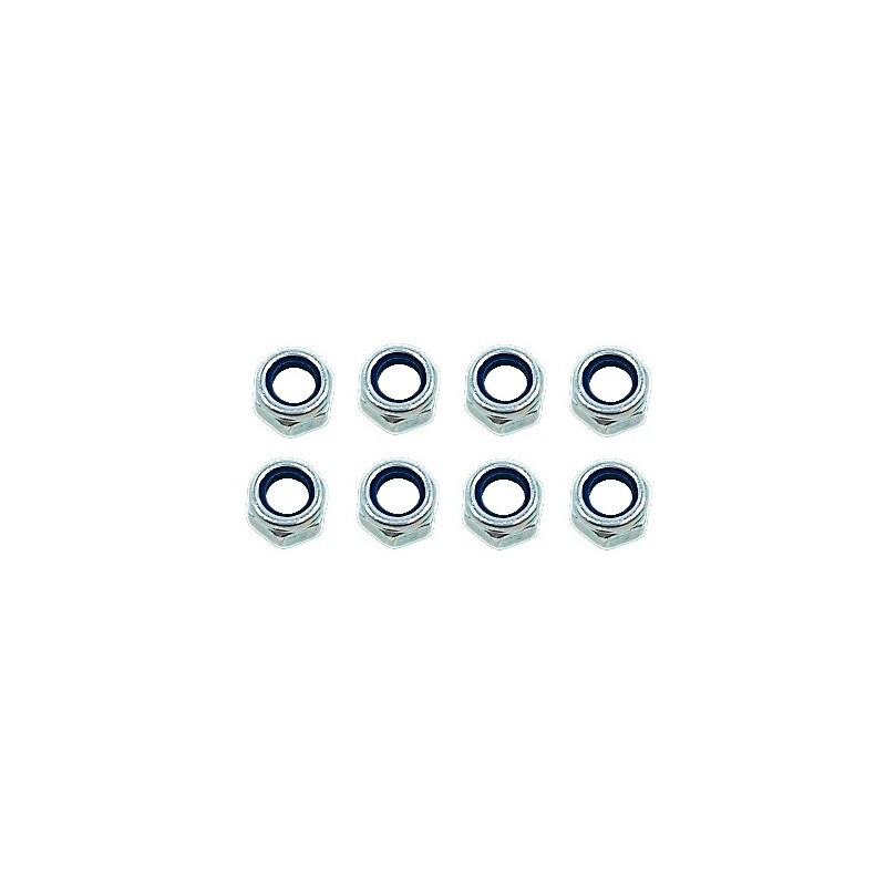 Self Lock Nuts 7mm. Set 8