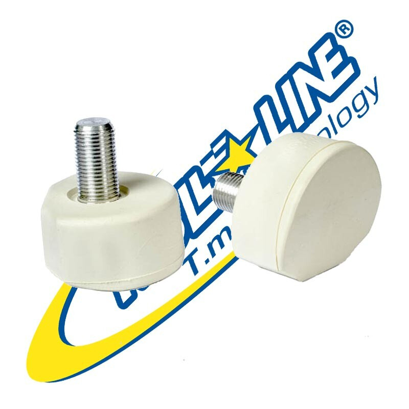 Roll Line Stoppers (Pair), Colour: White
