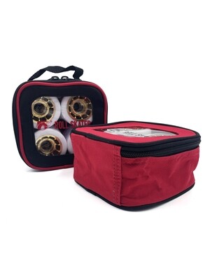 Roll Skater Wheel Bag Holds 8, Colour: Red