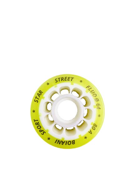 Wheels Boiani Sport 80a Yellow Fluro Street
