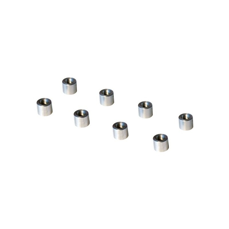 Aluminium Spacers 9mm. Set 8