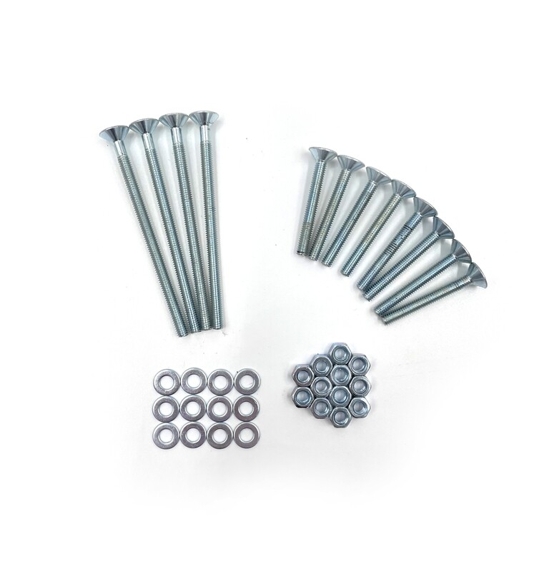 Mounting Bolt Set 4 Long 8 Short 12 Washers 12 Nuts