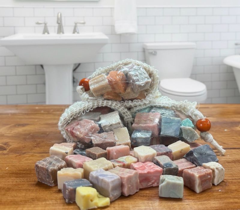 Goat Milk Soap Chunks With Bag