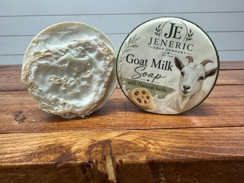 Eucalyptus Mint Loofa Goats Milk Soap