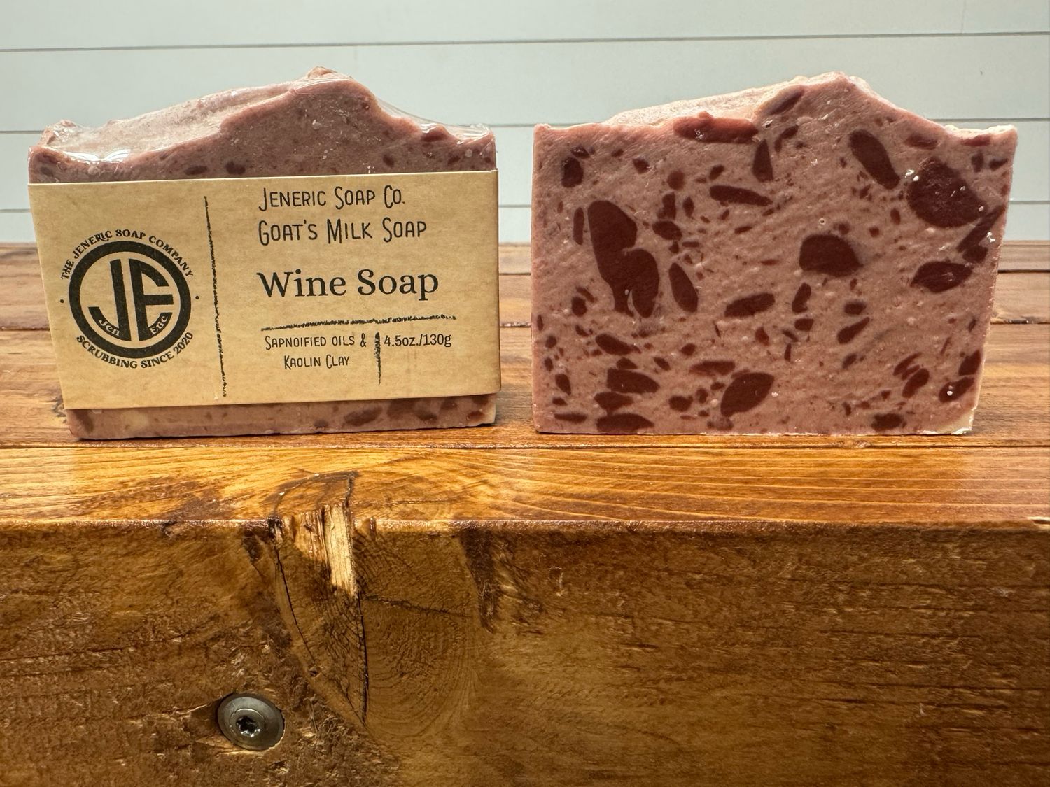 Wine goats milk soap