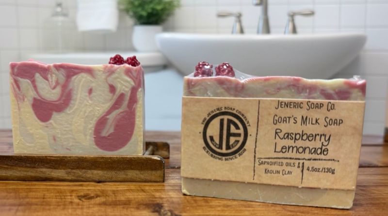 Raspberry Lemonade Goats Milk soap