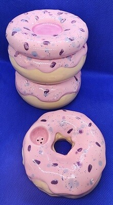 Doughnut Pipe &amp; Stash Jar Set of 2