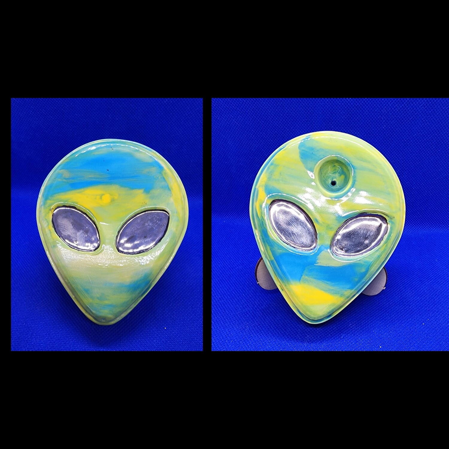 Alien Pipe - Bright Blue &amp; Yellow