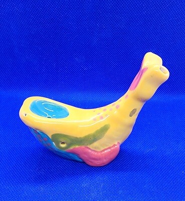 Whale Pipe - Yellow, Red, Blue, Coral