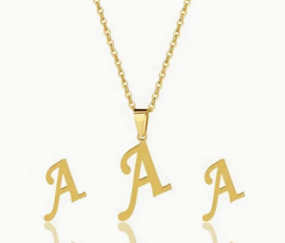 Gold Initial Necklace
