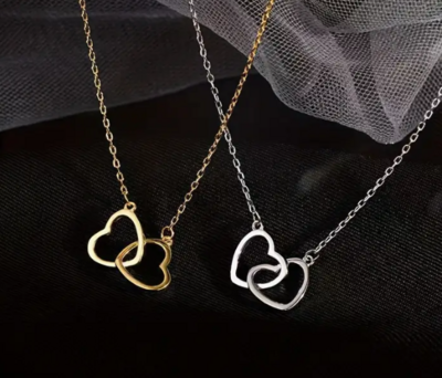Interlocked Heart Necklace
