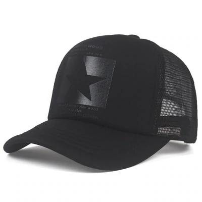 All Star Print Baseball Mesh Caps Adjustable Casual Hats Sunscreen Hat