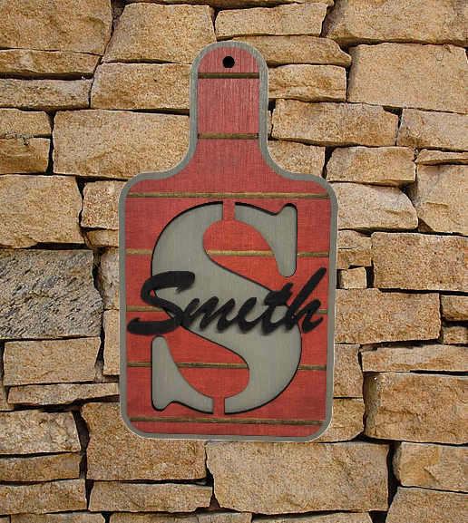 Decorative 3 Layer Cutting Board Sign
