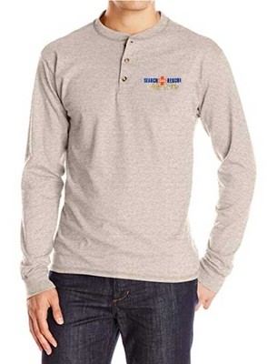 Long Sleeve Henley: MSAR