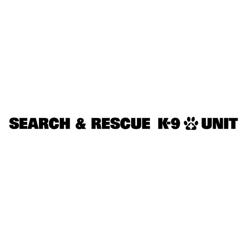 Window Decal (Die-Cut): SEARCH &amp; RESCUE K-9 UNIT