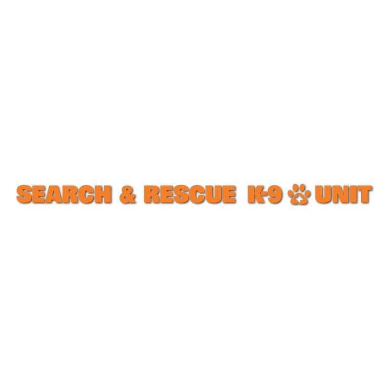 Window Decal (Die Cut): SEARCH &amp; RESCUE K-9 UNIT