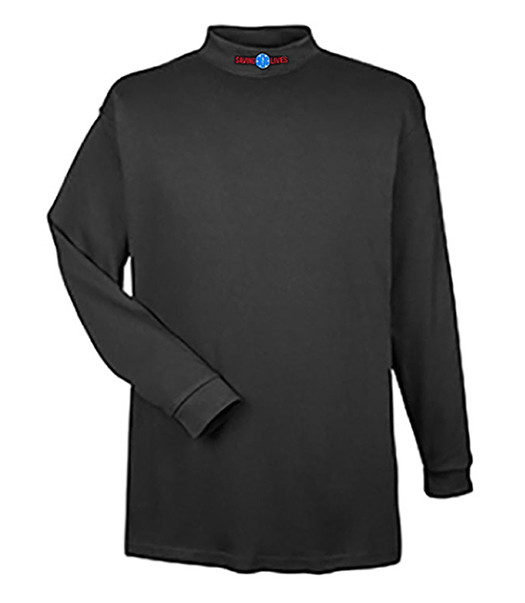 Mock Turtleneck Long Sleeve (Dri-Wear): EMS Saving Lives