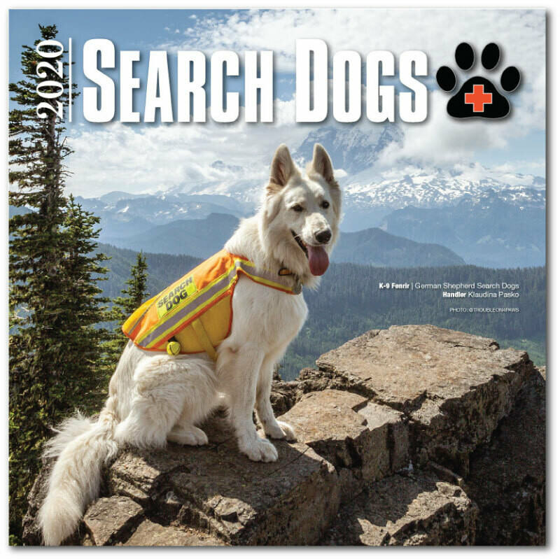 2020 SEARCH DOGS Wall Calendar