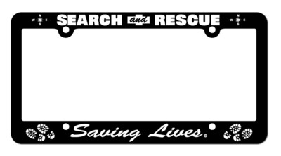 License Plate Frame: Search & Rescue