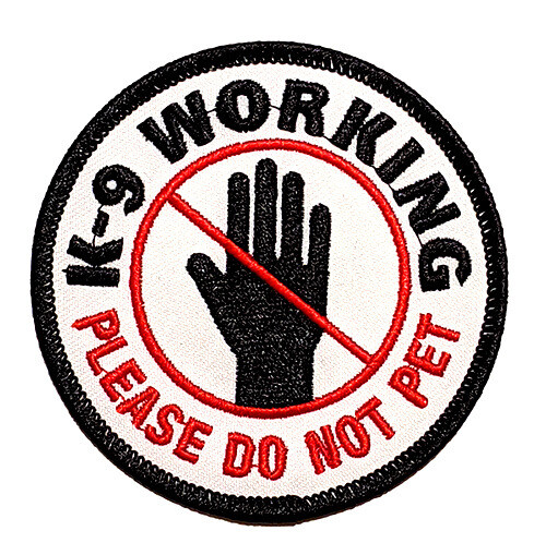 Embroidered Patch: K-9 Working