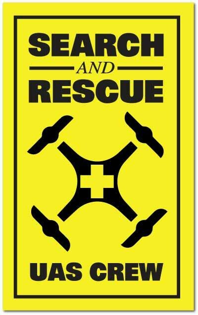 Reflective Patch: Search &amp; Rescue UAS CREW