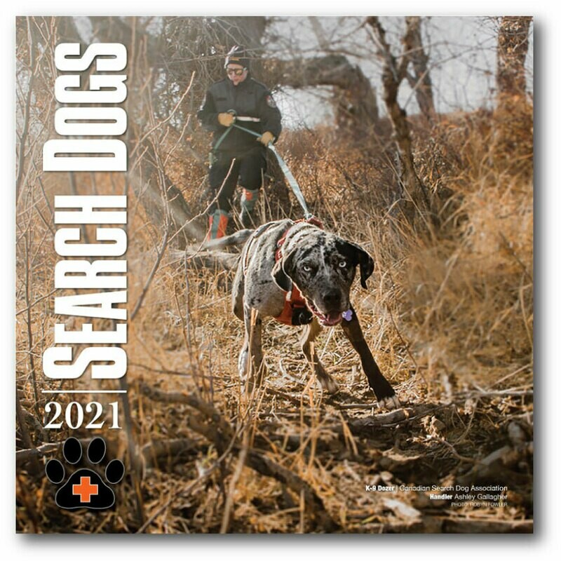 2021 SEARCH DOGS Wall Calendar